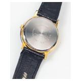 Movado Quartz Watch With Genuine Leather Strap - New Battery - Running