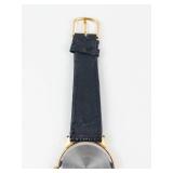 Movado Quartz Watch With Genuine Leather Strap - New Battery - Running