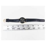 Movado Quartz Watch With Genuine Leather Strap - New Battery - Running
