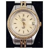 Timex Quartz Two-Tone Wristwatch - Running With New Battery