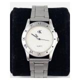Calvin Klein cK Quartz Stainless Steel Watch - New Battery - Running