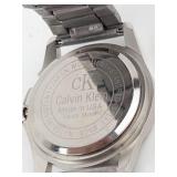 Calvin Klein cK Quartz Stainless Steel Watch - New Battery - Running