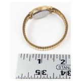 Timex Quartz Running Watch Gold Tone Bracelet - New Battery - Running