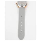 iTech Quartz Wrist Watch Gray Band Rose Gold Tone - New Battery - Running