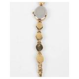 Quartz Bracelet Watch With Stone Accents - New Battery - Running