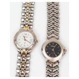 Fossil & Eiko Ladies Quartz Watches (Lot of 2) - New Batteries- Running
