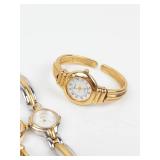 Ladies Quartz Cuff Watches (Lot of 3) - New Batteries- Running