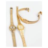 Ladies Quartz Watch Group of 3 (Lot of 3) - New Batteries- Running
