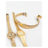 Ladies Quartz Watch Group of 3 (Lot of 3) - New Batteries- Running