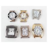 Quartz Watch Faces (Lot of 6) - New Batteries- Running