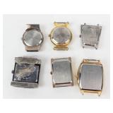 Quartz Watch Faces (Lot of 6) - New Batteries- Running