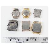 Quartz Watch Faces (Lot of 6) - New Batteries- Running