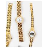 Ladies Gold-Tone Quartz Watches Mixed Lot of 6 - Not Working