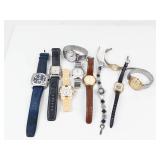 Mixed Lot of 10 Wrist Watches