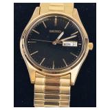 Seiko Quartz Day-Date Men's Watch - Running