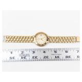 Caravelle Quartz Gold Tone Watch - running new battery