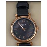 Fossil Analog Watch With Hanukkah Tin Box - running new battery