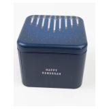 Fossil Analog Watch With Hanukkah Tin Box - running new battery
