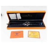 Stuhrling Original Automatic Skeleton Watch With Box & Papers - Brand new - running