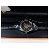 Stuhrling Original Automatic Skeleton Watch With Box & Papers - Brand new - running