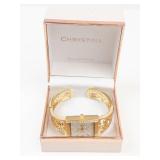 Seiko Gold Tone Bracelet Watch in Box - running new battery