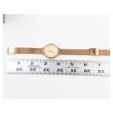 Skagen SKW2313 Women's Rose Gold Mesh Watch With Box - running new battery
