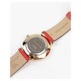 Leila Rose Red Leather Women's Watch in Box - running
