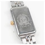 Citizen Eco-Drive Rectangular Two-Tone Watch - running