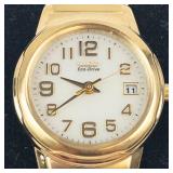 Citizen Eco-Drive Gold-Tone Watch - running
