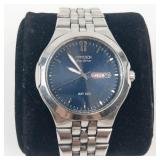 Citizen Eco-Drive WR100 Day-Date Stainless Steel Watch - running