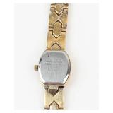 Armitron Quartz Gold Tone Crystal Bracelet Watch - New Battery - Running