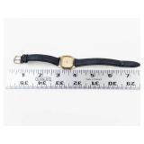 Casio Quartz Analog Watch With Leather Strap - New Battery- Running