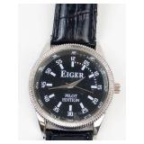 Eiger Pilot Edition Watch -New battery, Runs
