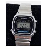 Casio Digital Alarm Timer Watch With Stainless Steel Bracelet - Running, with new battery