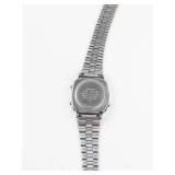 Casio Digital Alarm Timer Watch With Stainless Steel Bracelet - Running, with new battery