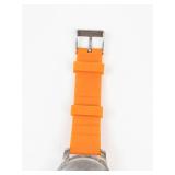 Orange Quartz Wristwatch - Running, with new battery