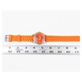 Orange Quartz Wristwatch - Running, with new battery