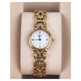 Belair Gold Tone Ladies Watch With Box & Papers - running