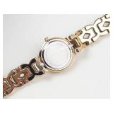 Belair Gold Tone Ladies Watch With Box & Papers - running