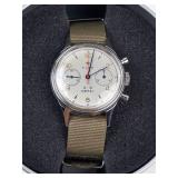 Vintage Tianjin 1963 Chronograph Watch in Tin - running