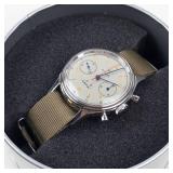 Vintage Tianjin 1963 Chronograph Watch in Tin - running
