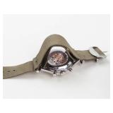 Vintage Tianjin 1963 Chronograph Watch in Tin - running