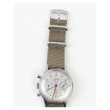 Vintage Tianjin 1963 Chronograph Watch in Tin - running