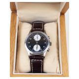 PRS-12 Chronograph Watch in Wood Box - running