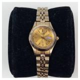 Citizen Quartz Day-Date Gold Tone Watch - running new battery