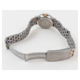 Quartz Moon Phase Watch With Two-Tone Bracelet - running new battery