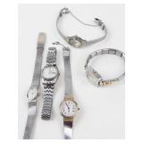 Quartz Wristwatch Lot of 6 - Seiko & Mudd - running new batteries