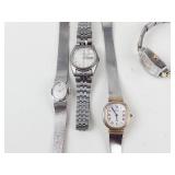Quartz Wristwatch Lot of 6 - Seiko & Mudd - running new batteries