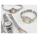Quartz Wristwatch Lot of 6 - Seiko & Mudd - running new batteries