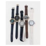 Chicos, Geneva & Harley-Davidson Quartz Watch Mixed Lot of 5 - Working